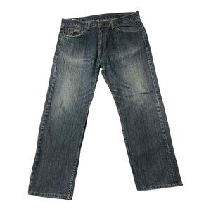 Levis 505 Jeans‎ Mens 38x30 Blue Denim Relaxed Fit Straight Leg Classic Pants